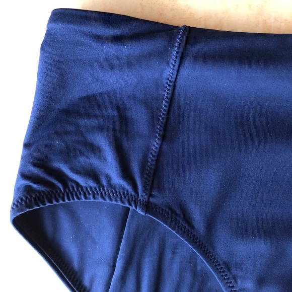 Athleta High Waist Swim Bottom Dress Blue XS - Picture 7 of 8